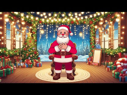 Santa Christmas Message Gifts 🎁 Create Personalized Cartoon Greeting from Santa Claus 🎅🏻 Your Names | Your Personal Message!