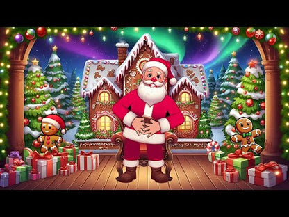 Santa Christmas Message Gifts 🎁 Create Personalized Cartoon Greeting from Santa Claus 🎅🏻 Your Names | Your Personal Message!