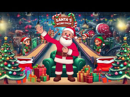 Santa Christmas Message Gifts 🎁 Create Personalized Cartoon Greeting from Santa Claus 🎅🏻 Your Names | Your Personal Message!