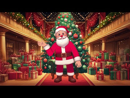 Santa Christmas Message Gifts 🎁 Create Personalized Cartoon Greeting from Santa Claus 🎅🏻 Your Names | Your Personal Message!